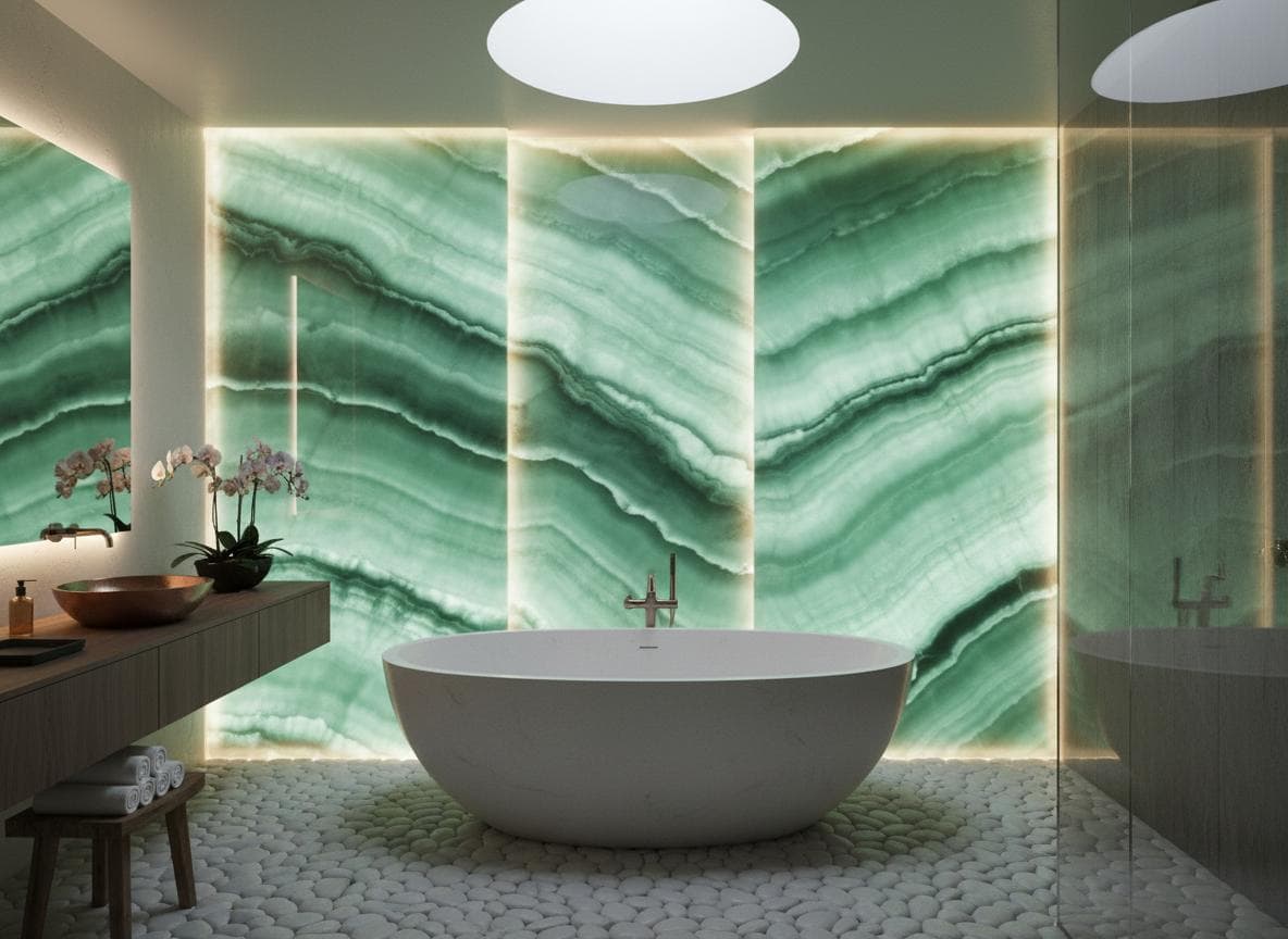 Каменный шпон Ocean Green